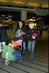 Schiphol 27 januari 2004
Aankomst op Schiphol van Marianne Timmer . Marianne Timmer samen met haar vriend Henk Timmer.