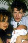 Herman Brood en Xandra Brood met hun eerste dochter