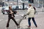 Amsterdam 26 januari 2004
Opnames film GAY. Edwin Smulders heeft ruzie met Hugo Metsers III