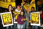 Amsterdam 15 januari 2003
Red de Oerang Oetang.  Geert Hoes Jeroen Biegstraten en Sabine Koning Sander Jansons John Williams en Floortje Dessing