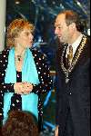 Amsterdam 19 januari 2004
Prinses Laurentien (zwanger) opent het nieuwe IBM pand  met Job Cohen samen.