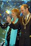 Amsterdam 19 januari 2004
Prinses Laurentien (zwanger) opent het nieuwe IBM pand  met Job Cohen samen.
