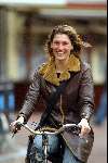 Amsterdam 14 januari 2004
Kelly BB op fiets
