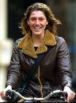 Amsterdam 14 januari 2004
Kelly BB op fiets
