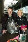 Schiphol 27 januari 2004
Aankomst op Schiphol van Marianne Timmer . Marianne Timmer samen met haar vriend Henk Timmer.