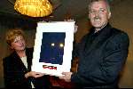 Hilversum 9 januari 2003
Verkiezing omroepman van het jaar bij Jan Tabak.
Peter R de Vries