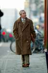 Amsterdam 23 januari 2004
Advocaat Piet Doedens met sigaret op straat