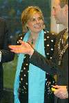 Amsterdam 19 januari 2004
Prinses Laurentien (zwanger) opent het nieuwe IBM pand in Amsterdam.met Job Cohen samen.