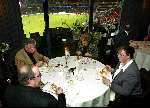 Eindhoven 31 Januari 2003
Restaurant Avangarde sinds januari 2003 een Michelin ster met op de achtergrond het PSV stadion.
links op de achtergrond Toon v Aken die de architectuur heeft gedaan voor dit stuk van het PSV-stadion