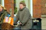 Amsterdam 23 januari 2004
Theo v Gogh met een vriendin op de fiets