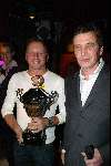 Amsterdam 17 december 2003
Presentatie Man van het jaar in Zebra Lounge.   Wilbert Das enThomas Hendriks