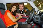 Heemstede 17 januari 2004
Touriya krijgt Mini Cooper.Touriya  samen met haar vriend Martijn Lusink