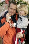 Zwolle 25 januari 2005
Erben Wennemars met zijn zoontje Joep na behalen wereldtitel.