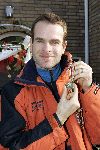 Zwolle 25 januari 2005
Erben Wennemars met medaille na behalen wereldtitel.
