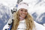 Seefeld 18 januari 2005
Princee opening hotel.
Inge de Bruijn met ski's
Wintersport en Sneeuw