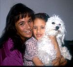Patty Brard met haar dochter Priscilla Brard
1991