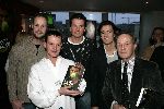 Amsterdam 20 januari 2005
Presentatie boek Richard Krajicek in vak zuid.
Richard  en Paul Dogger Martin Verkerk Tom Okker en John v Lottum