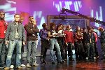 Hilversum 6 januari 2005
Aktie  555 voor azie in studio 22.
Ruth jacott en Edsilia Rombley en Replay