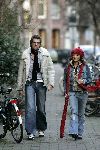 Amsterdam 21 januari 2005
Ruud  de Wild met zonnebril en vriendin Aafke