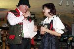 Seefeld 18 januari 2005
Tiroler avond bij opening Princess hotel.
Willibrord Frequin met de wereldkampioen Jodelen