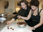 Amsterdam 20 januari 2005
Wilma Nanninga tijdens het maken van een chocoladetaart