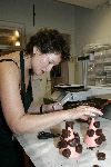 Amsterdam 20 januari 2005
Wilma Nanninga tijdens het maken van een chocoladetaart