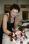 Amsterdam 20 januari 2005
Wilma Nanninga tijdens het maken van een chocoladetaart