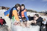 Seefeld 17 januari 2005
Opening princess Hotel.
Wereldrecord in ijs zitten van Wim Hof