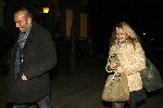 Amsterdam 14 januari 2006
Chantal janzen met haar nieuwe vriend Roel Kyvelos na de opnames van idols