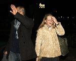 Amsterdam 14 januari 2006
Chantal Janzen met haar nieuwe vriend Roel Kyvelos na de opnames van idols