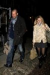 Amsterdam 14 januari 2006
Chantal Janzen met haar nieuwe vriend Roel Kyvelos na de opnames van idols