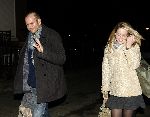 Amsterdam 14 januari 2006
Chantal janzen met haar nieuwe vriend Roel Kyvelos na de opnames van idols