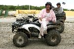 Curacao 5 januari 2006
Christine Kroonenberg en haar vriend Stephan rijden op quad op curacao