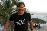 Curacao 5 januari 2006
Gerard Joling op vakantie op Curacao. T shirt 