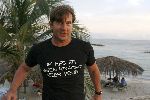Curacao 5 januari 2006
Gerard Joling op vakantie op Curacao. T shirt 