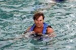 Curacao 6 januari 2006 
Gerard Joling met dolfijnen zwemmen  op curacao