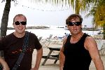 Curacao 6 januari 2006
Gerard Joling met Edwin Evers op curacao