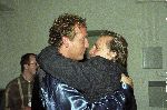 Zundert,12 Januari 1997 Nieuwjaarsfeest Free Record.
Hans Breukhoven omhelst Gordon