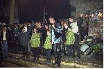 Zundert,12 Januari 1997 Nieuwjaarsfeest Free Record.
Officieel de eerste ontmoeting tussen Marco Borsato en Leontine Ruiters, inmiddels Leontine Borsato 
Verder op de foto Gordon tijdens een optreden n links van hem Marco borsato en weer links van hem een Leontine Borsato