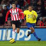 Eindhoven, 20 Januari 2006
Kompetitiewedstrijd Seizoen 2005/2006 
PSV-RKC Waalwijk eindstand 2-0
Ibrahim Afellay gaat op snelheid zijn tegenstander voorbij
© Foto Bart Bel