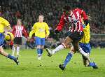 Eindhoven, 20 Januari 2006
Kompetitiewedstrijd Seizoen 2005/2006 
PSV-RKC Waalwijk eindstand 2-0
Doelpuntmaker Jefferson Farfan schiet op doel
© Foto Bart Bel