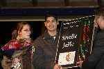 Alphen 19 januari 2006
Huldiging Jelle Klaasen nadat hij de lake side darts heet gewonnen.  Jelle met zijn vriendin
