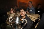 Alphen 19 januari 2006
Huldiging Jelle Klaasen en zijn vriendin nadat hij de lake side darts heet gewonnen. vader Jelle op de achtergrond