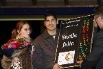 Alphen 19 januari 2006
Huldiging Jelle Klaasen nadat hij de lake side darts heet gewonnen.  Jelle met zijn vriendin