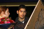 Alphen 19 januari 2006
Huldiging Jelle Klaasen nadat hij de lake side darts heet gewonnen.  Jelle met zijn vriendin