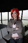 Rotterdam 12 januari 2006
Perspresentatie Musicals in Ahoy in de euromast.
Kim Lian v d Meij met rood haar