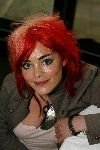 Rotterdam 12 januari 2006
Perspresentatie Musicals in Ahoy in de euromast.
Kim Lian v d Meij met rood haar
