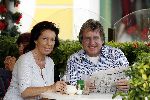 Curacao 7 januari 2006
Lee Towers en zijn vrouw Laura op terras.
