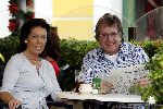 Curacao 7 januari 2006
Lee Towers en zijn vrouw Laura op terras.