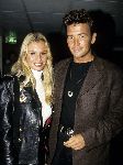 Hilversum, 2 Oktober 1994
Leontine Ruiters inmiddels Leontine Borsato met haar ex-vriend Jorgos bij de opening van RTL-5